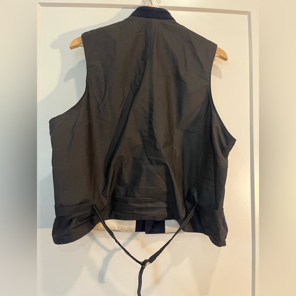 Vintage Civil War Reenactment Union Navy Blue Gold buttons Military Vest - Picture 6 of 9